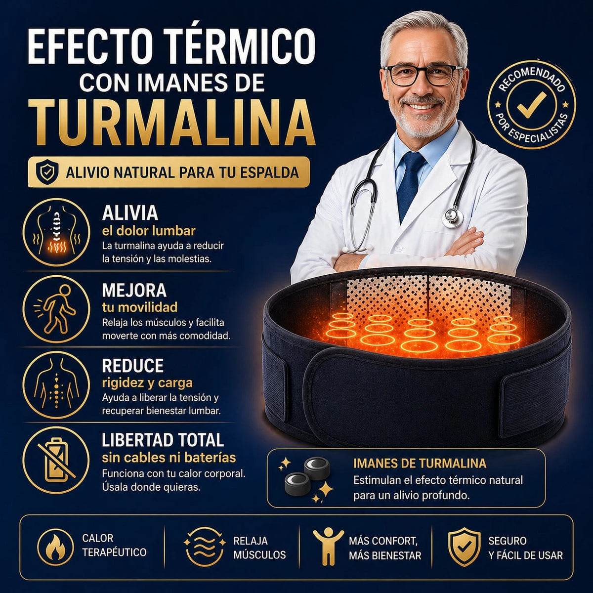 Faja Térmica Correctora Lumbar - Imagen 3