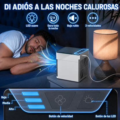 Mini Enfriador de Aire Portátil - Refresca y Purifica tu Espacio - Imagen 3