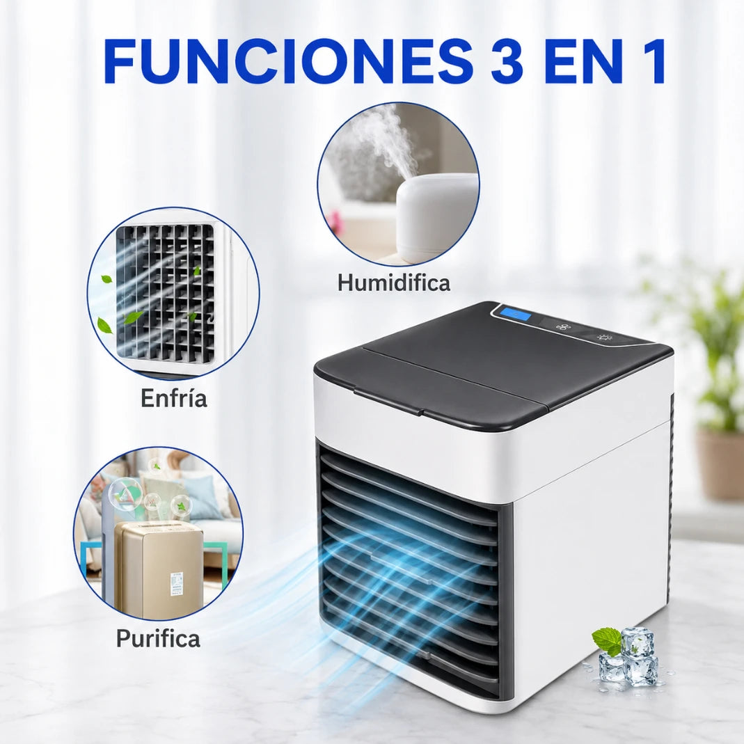 Mini Enfriador de Aire Portátil - Refresca y Purifica tu Espacio - Imagen 5