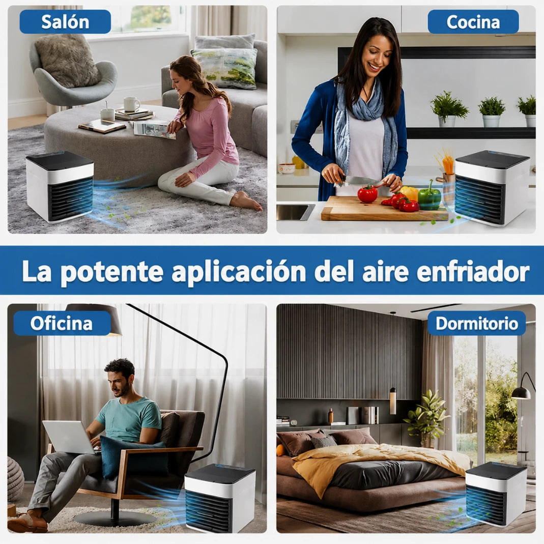Mini Enfriador de Aire Portátil - Refresca y Purifica tu Espacio - Imagen 9