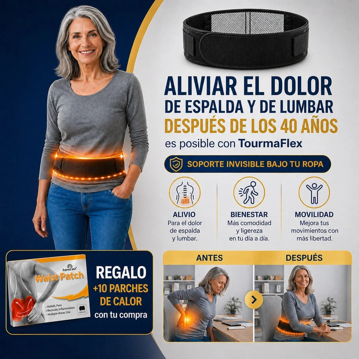 Faja Térmica Correctora Lumbar